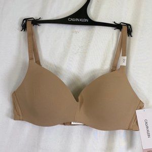 Calvin Klein Perfectly Fit Wirefree Tshirt Bra Tan